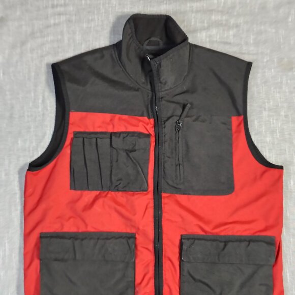 Duluth Trading Company Vest Men's Size Large Tall Fleece Lined Nylon Softshell - Picture 2 of 10